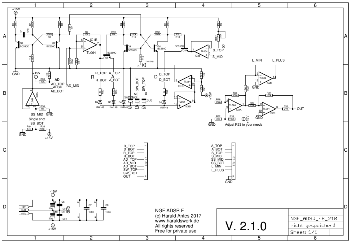 NGF-E ADSR schematic