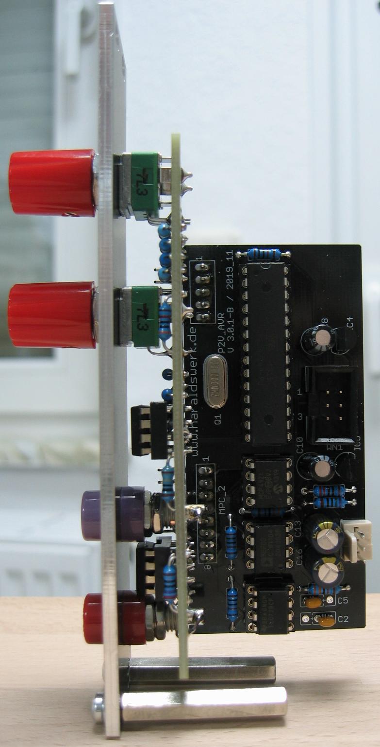 Pitch to voltage converter side view