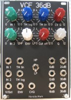 36dB VCF Lowpass/Highpass front view.