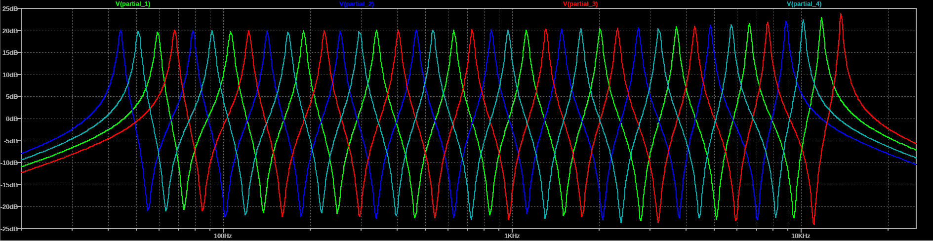40 Band (String) Filter frequency sweep