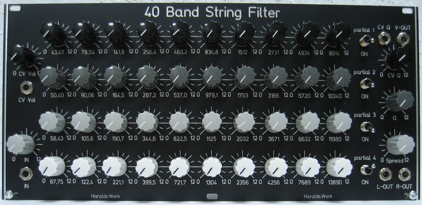 40 Band (String) Filter front view