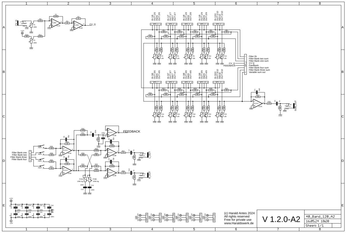 40 Band (String) Filter schematic control board 02