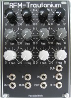 Quad Bandpass, Parametric Equalizer, Resonating Filter Filter front view.