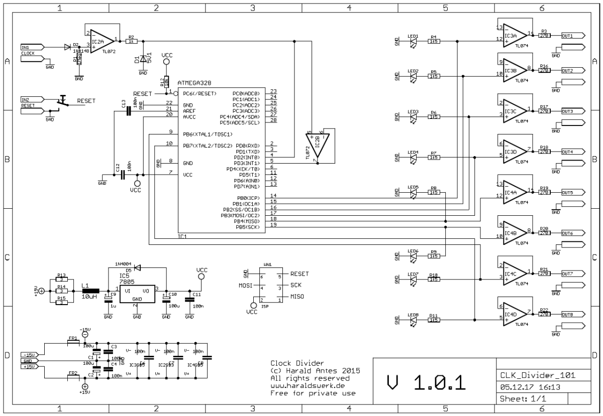 Clock Divider schematic