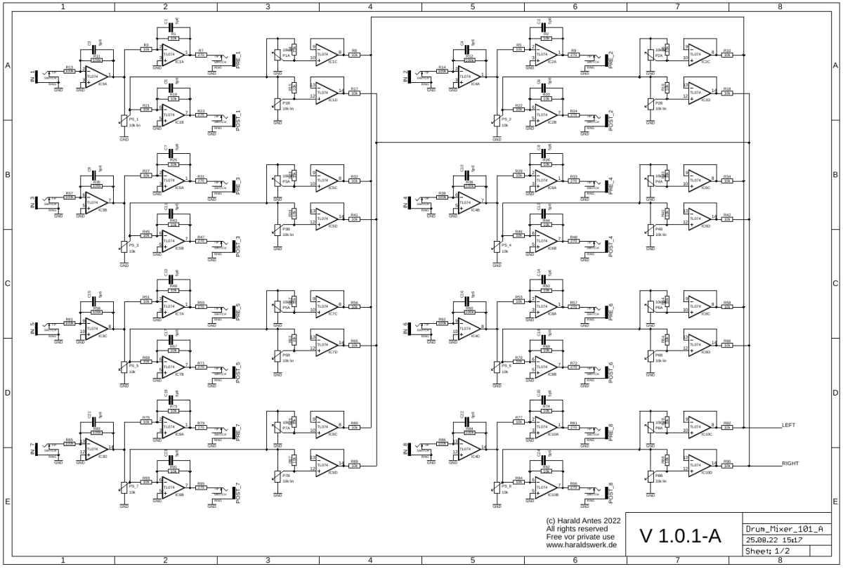 Drum Mixer schematic 01 control board