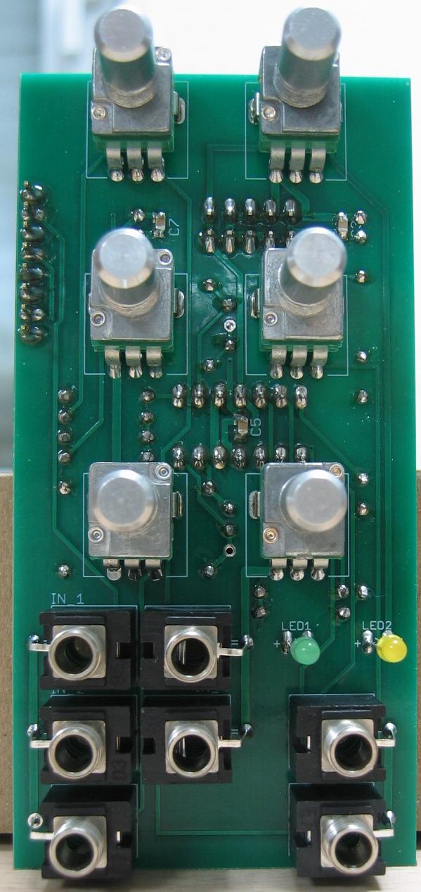 Mixer populated control PCB