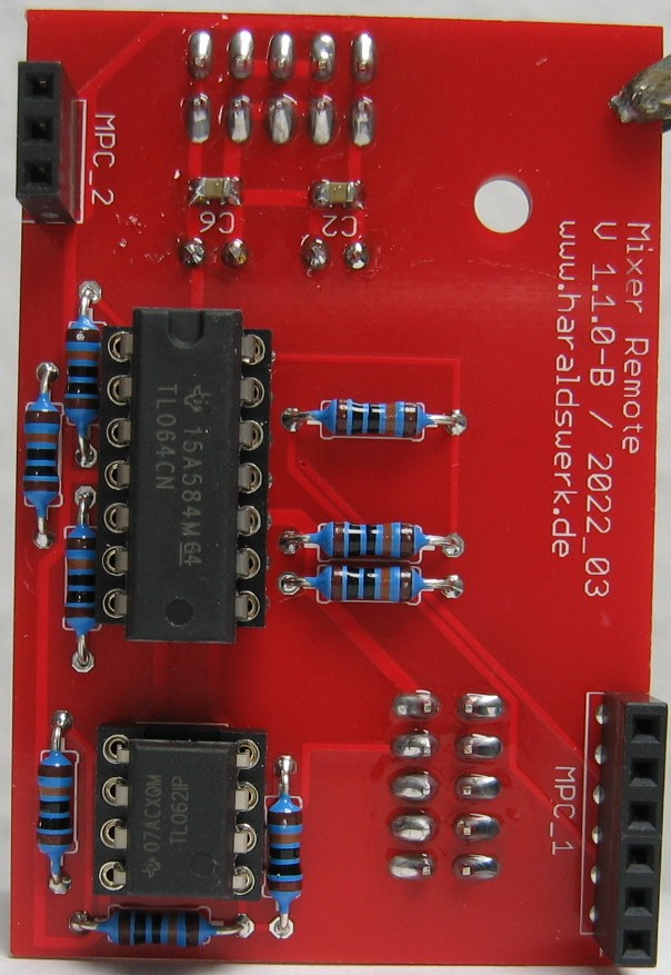 Performance Mixer Remote main PCB