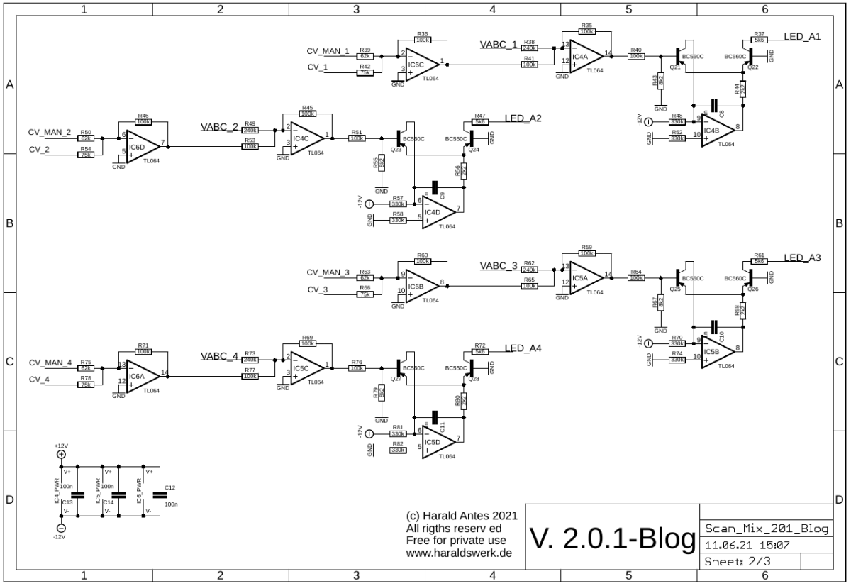 Scanning Mixer schematic main board for logarithmic scanning 02 