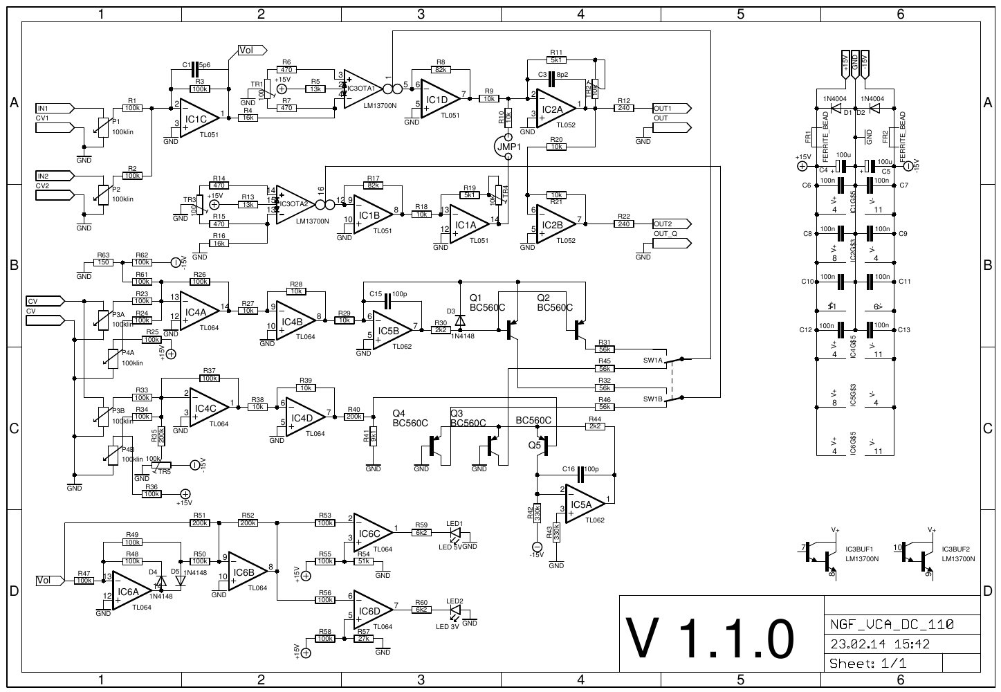 VCA DC Schaltplan