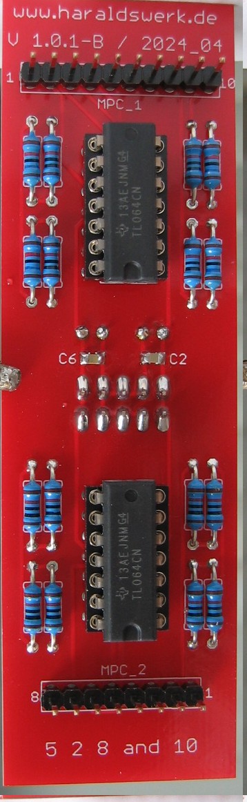 5V to 8V and 5V to 10V populated main PCB